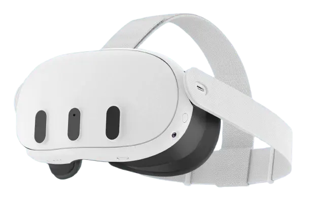 Persona usando visor de realidad virtual en Chiclayo