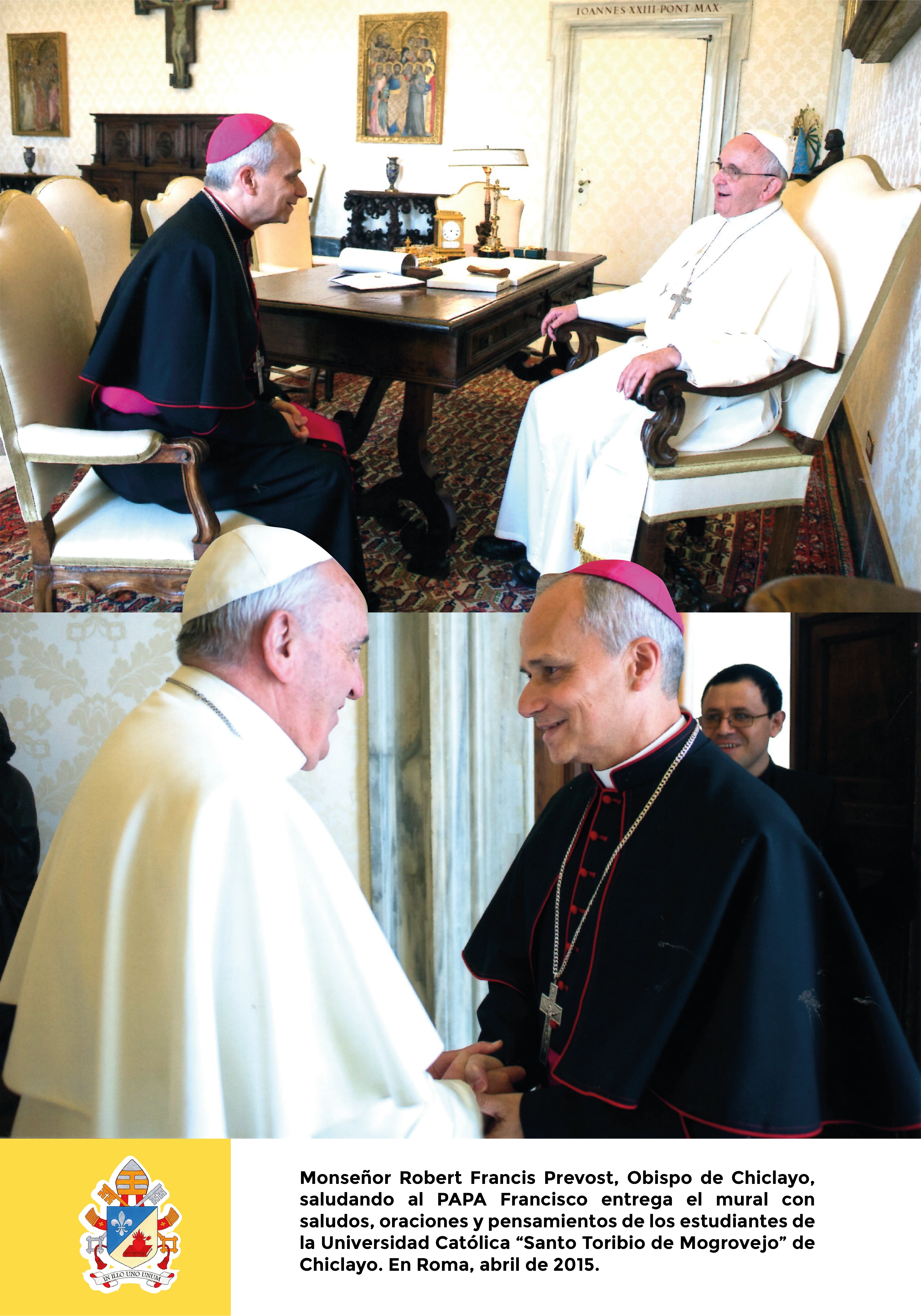 Papa Francisco y Papa León XIV